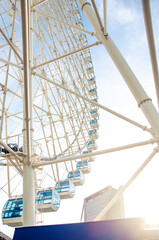 ferris wheel on a sunny day