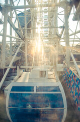 ferris wheel on a sunny day