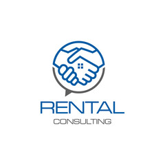 Abstract home sell, buy rental home icon logo design, selling home vector logo design