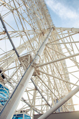ferris wheel on a blue sky