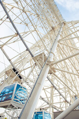 ferris wheel on a blue sky