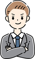 ドヤる　ドヤ顔　ビジネスマン