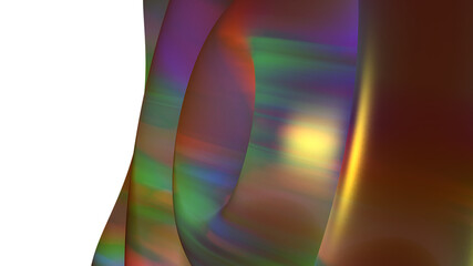 Abstract multicolored glowing figure