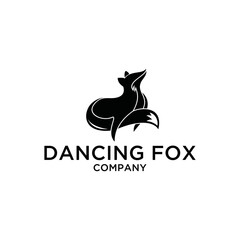 Cute Dancing Fox Logo design