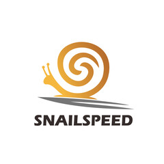 snail speed modern logo design