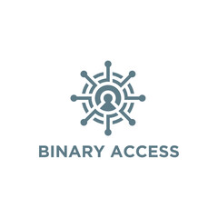 people profile access logo design