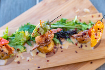 Typical colombian food and drinks, appetizers