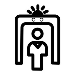 Airport Check Gate Security Terminal Icon