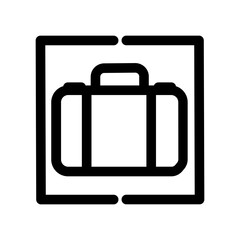 Airport Left Luggage Security Sign Terminal Icon