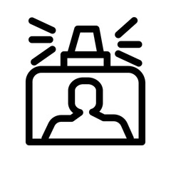 Obraz premium Airport Scan Security Safety Check Protection Icon