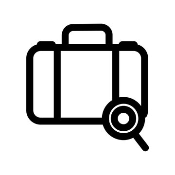 Airport Check Luggage Protection Security Serach Terminal Icon