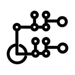 Algorithm Data Decision Map Procedure Science Solution Icon