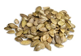 Nuts collection on a white background