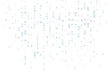 Light BLUE vector layout with rectangles, squares.
