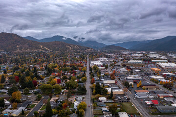 Grants Pass, Oregon. Aerial photo