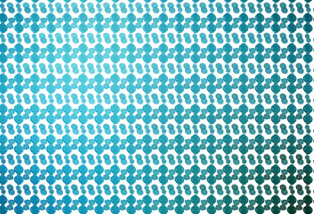 Light BLUE vector template with bubble shapes.