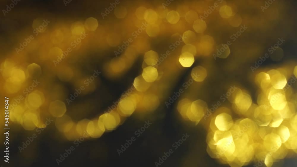 Poster Abstract golden texture in blurry light for background animation. Glitter pattern for video effect, transition and overlay