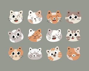 Cat Head Character Icon