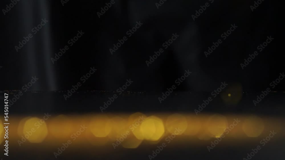 Poster Abstract golden texture in blurry light for background animation. Glitter pattern for video effect, transition and overlay