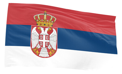 Serbia waving flag transparent background PNG
