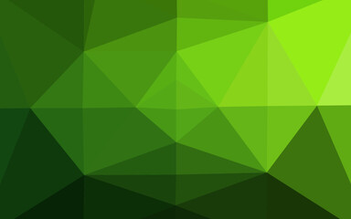 Fototapeta na wymiar Light Green vector polygonal pattern.
