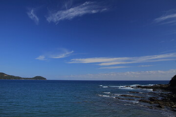 Fototapeta premium 高知県 名鹿海水浴場付近の風景