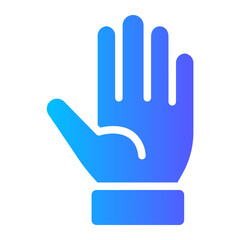 sports gloves gradient icon