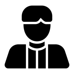 referee glyph icon