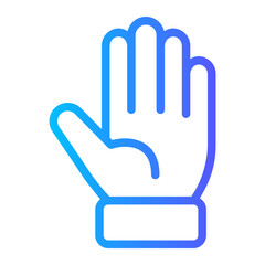 sports gloves gradient icon