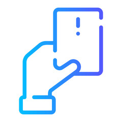 yellow card gradient icon