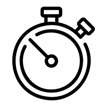 Stopwatch Line Icon