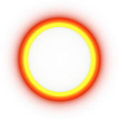 hot glowing circle hole