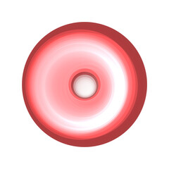 red and white gradient circle
