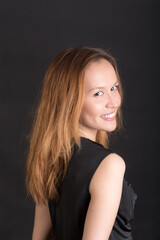 Fototapeta premium studio portrait of a girl