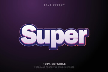 Super text effect editable