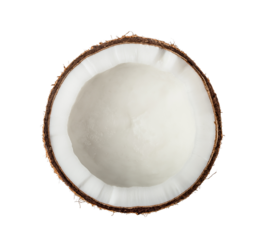 Coconut Half isolated on transparent png