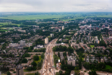 Obraz premium Amsterdam Landscape from Air