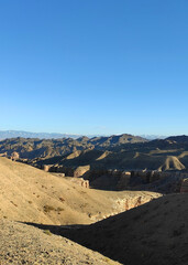Fototapeta na wymiar Beautiful view of Charyn canyon in Almaty, Kazakhstan