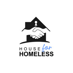 charity and donation for homeless logo design