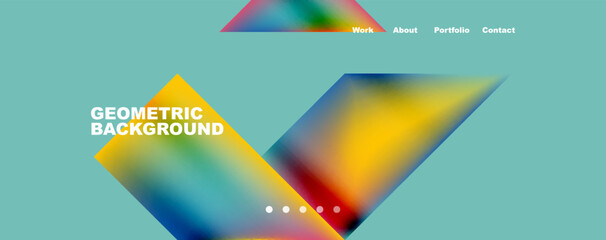 Dynamic lines, triangles, rectangles geometric abstract background. Vector Illustration For Wallpaper, Banner, Background, Card, Book Illustration, landing page