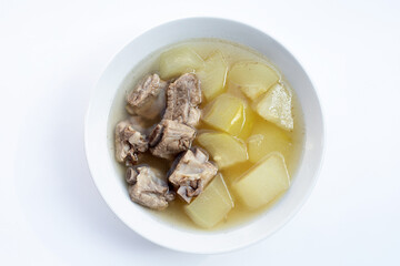 Pork rib soup with winter melon soup