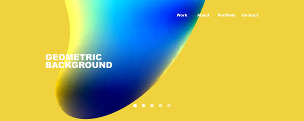 Obraz premium Circle, flowing shape composition geometric abstract background. Vector Illustration For Wallpaper, Banner, Background, Card, Book Illustration, landing page