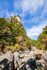 山梨県甲府市の秋の昇仙峡