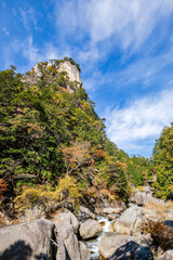 山梨県甲府市の秋の昇仙峡