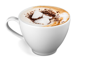 Cappuccino. Cup of Cappuccino Coffee