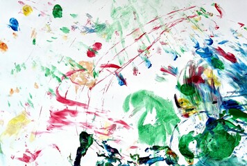 Child paint colorful background. Abstract design