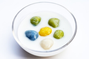 Coconut dumplings in sweet coconut Milk