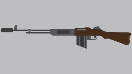 assault rifle illustration