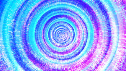 Fototapeta na wymiar Neon radial spiral advance tunnel effect meta-cosmic tech sense background