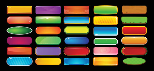 Game buttons set © Vuang